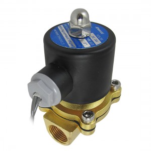 DC 24V 2 Way 2 Position Brass Pneumatic Solenoid Valve