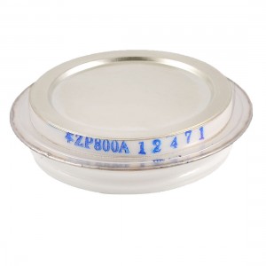 1.6KV 800A ZP Silver Tone Round Case Disc Type Silicon Rectifier