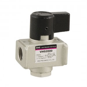 Black Knob Residual Pressure Relief 3 Port Manual Valve