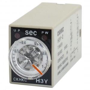 H3Y-2 DC 24V DPDT 0-1 Seconds 1S 8 Pins Power on Time Delay Relay