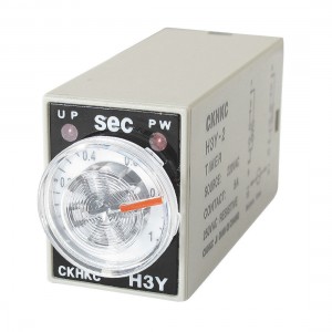H3Y-2 AC 220V DPDT 0-1 Seconds 1S 8 Pins Power on Time Delay Relay