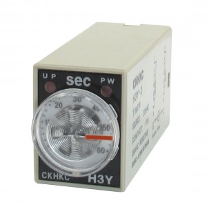 H3Y-2 AC 220V DPDT 0-60 Seconds 60S 8 Pins Power on Time Delay Relay