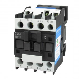 CJX2-1810 35mm DIN Rail Mount AC Contactor 3 Pole One NO 110V Coil 32A