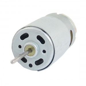 24V DC 4100RPM 0.04mA Round Cylinder 390 Motor for Four-wheel Car