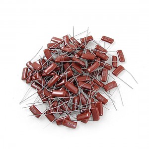 0.1uF Metallized Polyester Film Capacitor CBB21 100 Pcs