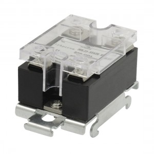 DC 3-32V Temperature Control Solid State Relay w DIN Rail Base 40A SSR-40DA
