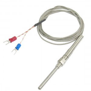 K Type 50x5mm 0-800 Degree Celsius Thermocouple Probe Sensors 1.5M