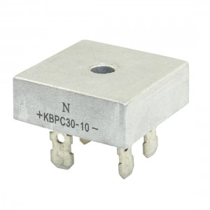 KBPC30-10 1000V 30A Single Phase Bridge Rectifier Half-Wave Silver Tone