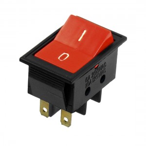 AC 6A/250V 10A/125V 4 Pin ON/OFF 2 Position DPST Snap in Boat Rocker Switch