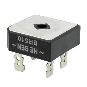 1000V 5A Metal Case Single Phase Diode Bridge Rectifier BR510