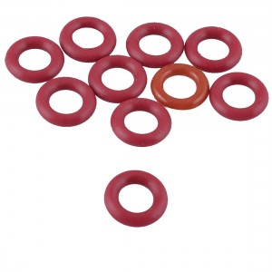 11mm x 6mm x 2.5mm Red Rubber O Shaped Rings Oil Seal Gasket Washer 10 Pcs