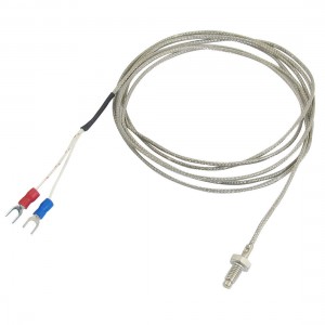 K Type 800C 6mm Thread Screw Thermocouple Temperature Measurement Sensor 2M