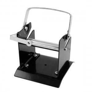 Silver Tone Electronic Welding Equipment Solder Wire Stand Holder
