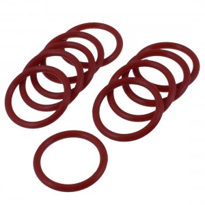 2.5mm x 24mm Nitrile Rubber O Type Sealing Ring Gasket Grommets Red 10 Pcs