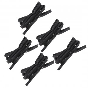 4mm Dia Ratio 2:1 Heat Shrinkable Tube Shrink Tubing 1M Black 5 Pcs
