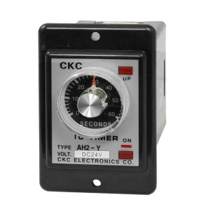 AH2-Y DC 24V 8-Pin DPDT 0-60 Seconds 60Sec Power on Delay Timer Time Relay