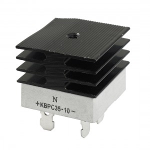 KBPC35-10 35A 1KV Single Phase Bridge Rectifier Half-Wave White w Heatsink