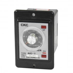 AH2-Y DC 24V 8-Pin DPDT 0-30 Seconds 30Sec Power on Delay Timer Time Relay