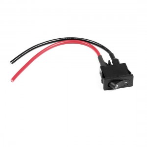 Car AC 125V 4A SPST On/Off Panel 2 Wired Mount Black Button Boat Rocker Switch