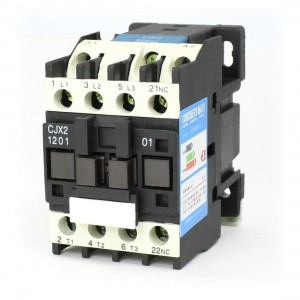 CJX2-1201 AC Contactor 110V 50/60Hz Coil 12A 3-Phase 3-Pole 1NC
