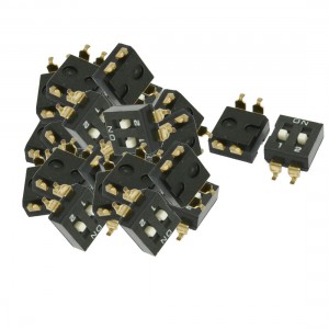 70 Pcs 2.54mm Pitch 2 Positions Slide Type SMD SMT Switch