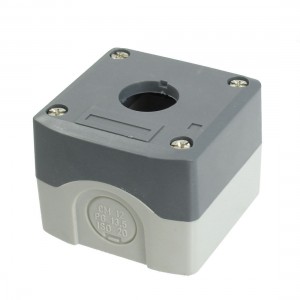 Gray Plastic 22mm Dia Hole Push Button Switch Control Station Box