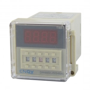 DH48S-1Z LCD Display Time Timer Delay Relay 8-Pin SPST 0.01S-99H99M AC 110V