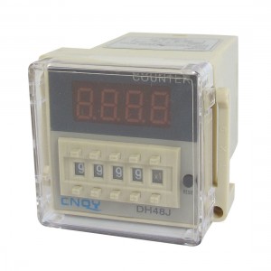 DH48J AC 110V 50/60Hz 1-999900 8 Pin Count Up Digital Counter Relay