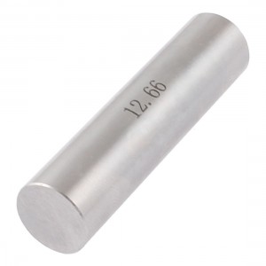 12.66mm Diameter Tungsten Carbide Plug Pin Gage Gauge Gray w Plastic Case