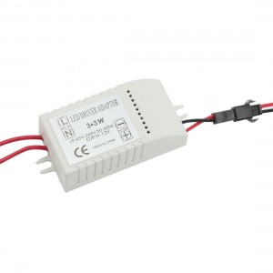 AC 85-265V DC 9-12V Power Supply Adapter for 3 x3W LED Illuminated