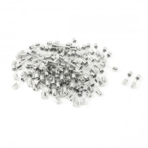 100 Pcs 250 Volts 8Amp Fast Blow Type Glass Tube Fuses 5 x 20mm