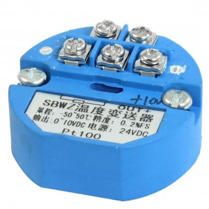 PT100 Temperature Sensor Transmitter -50-50C Output 0-10V DC