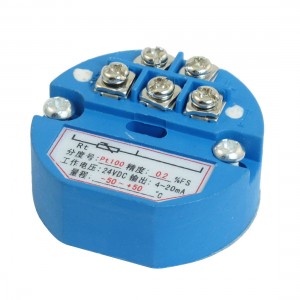PT100 Temperature Sensor Transmitter -50-+50C Output 4-20mA 24VDC