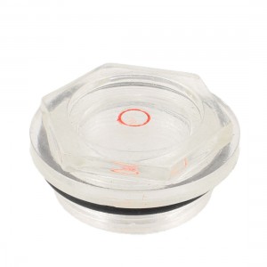 35mm Male Thread Diameter Air Compressor Fittings Oil Level Sight Glass