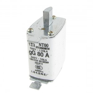 gG 80A Blade Contact Ceramic Fuse Link 500V 120kA 660V 50kA Voxoi