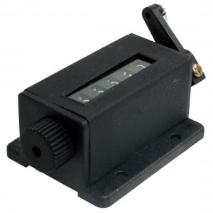 D-67F 5 Digits Resettable Stroke Pulling Counter Black