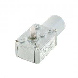 DC 12V 120RPM Output Speed 2 Pin Terminals 6mm Shaft Electric Power Geared Motor