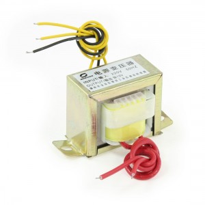 220V 50Hz Input Vertical Mount Wired EI Core Two Phase Power Transformer