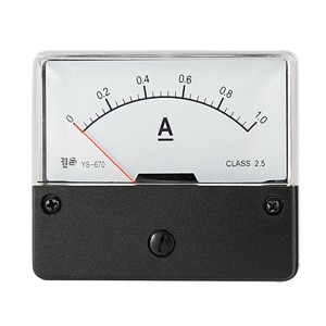 Rectangle Panel DC 1A Analog Ammeter Amper Meter Gauge
