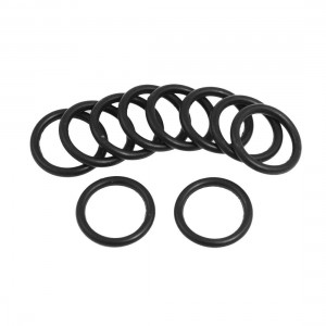 10 Pcs 16mm x 2.65mm Black Silicone O Rings Oil Seals Gaskets