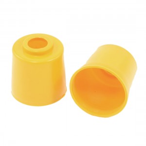 2 Pcs 18mm Diameter Insulating Heat Tube Sleeve Guard Yellow