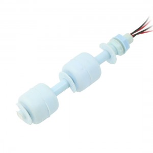 4.7" Length Aquarium Liquid Water Level Sensor Dual Ball PP Floating Switch Blue