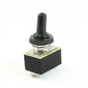 AC 220V 3A 110V 6A ON/OFF 2 Positions DPST 4 Pin Toggle Switch w Waterproof Boot