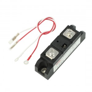 3-32VDC / 380VAC 100A SSR Solid State Relay w Plug Wire