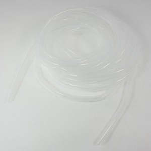 7.5M Long PE Polyethylene Spiral Cable Wire Wrap Tube White 10mm
