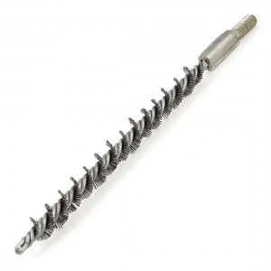 6mm Thread 10mm Diameter Steel Wire Tube Brush Cleaning Tool