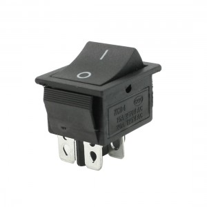 AC 250V 15A 125V 20A Black ON/OFF Snap In Boat Rocker Switch