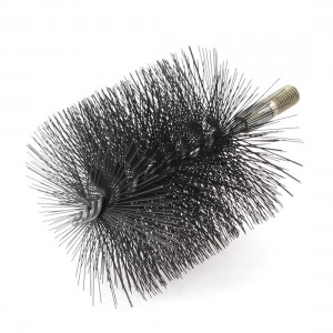 12mm Thread 100mm Diameter Steel Wire Tube Brush Cleaning Tool