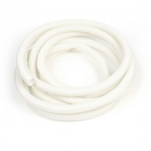6.4 Meters 20mm Dia White Plastic Flame Corrugated Hose