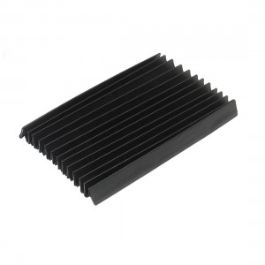Black Metal Plastic Frame Rubber Dust Cover for CNC Machine